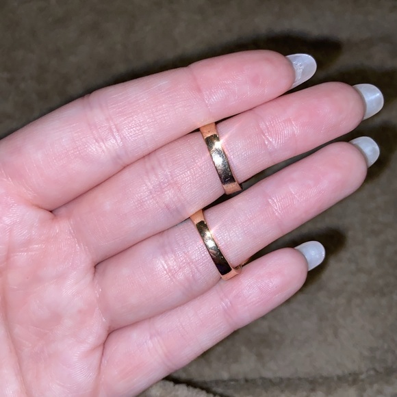 Rhinestone Knuckle Midi Rings - Gold Tone - Picture 3 of 8